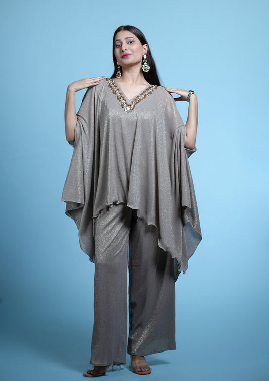 Shimmer Kaftan embellished Set