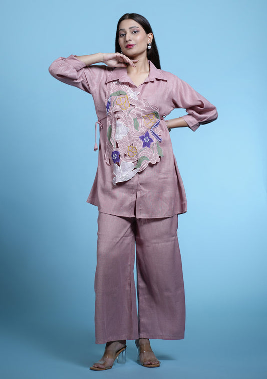 Botanical Jute Cotton Grace Set- Mauve Pink