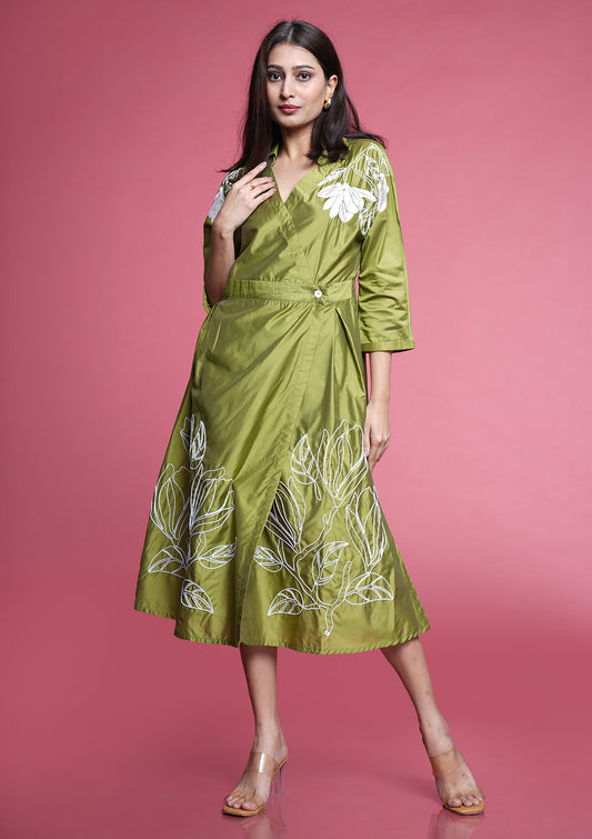 Olive Bloom Dress