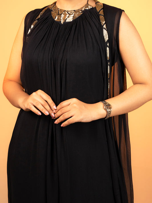 Harem Dress Set - Black