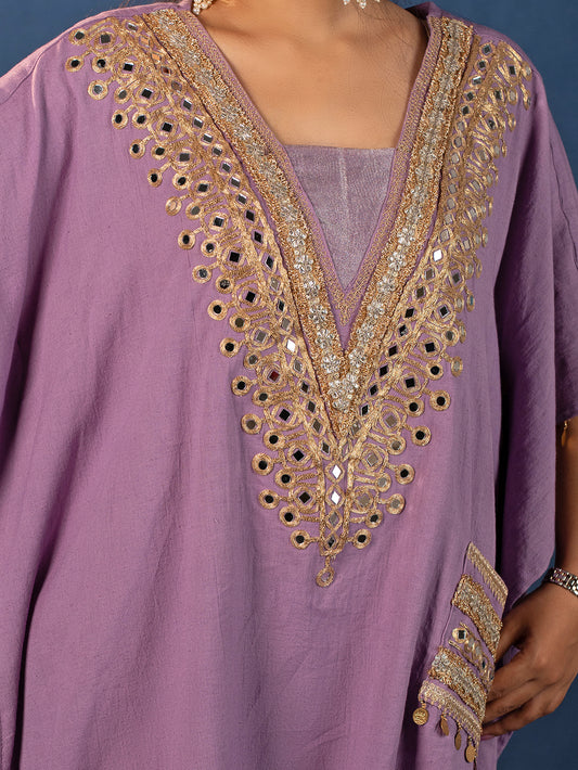 Mirror Work Kaftan Set