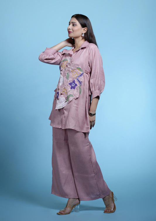 Botanical Jute Cotton Grace Set- Mauve Pink
