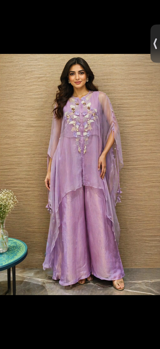Contemporary cape set (3 Piece) - Lavender