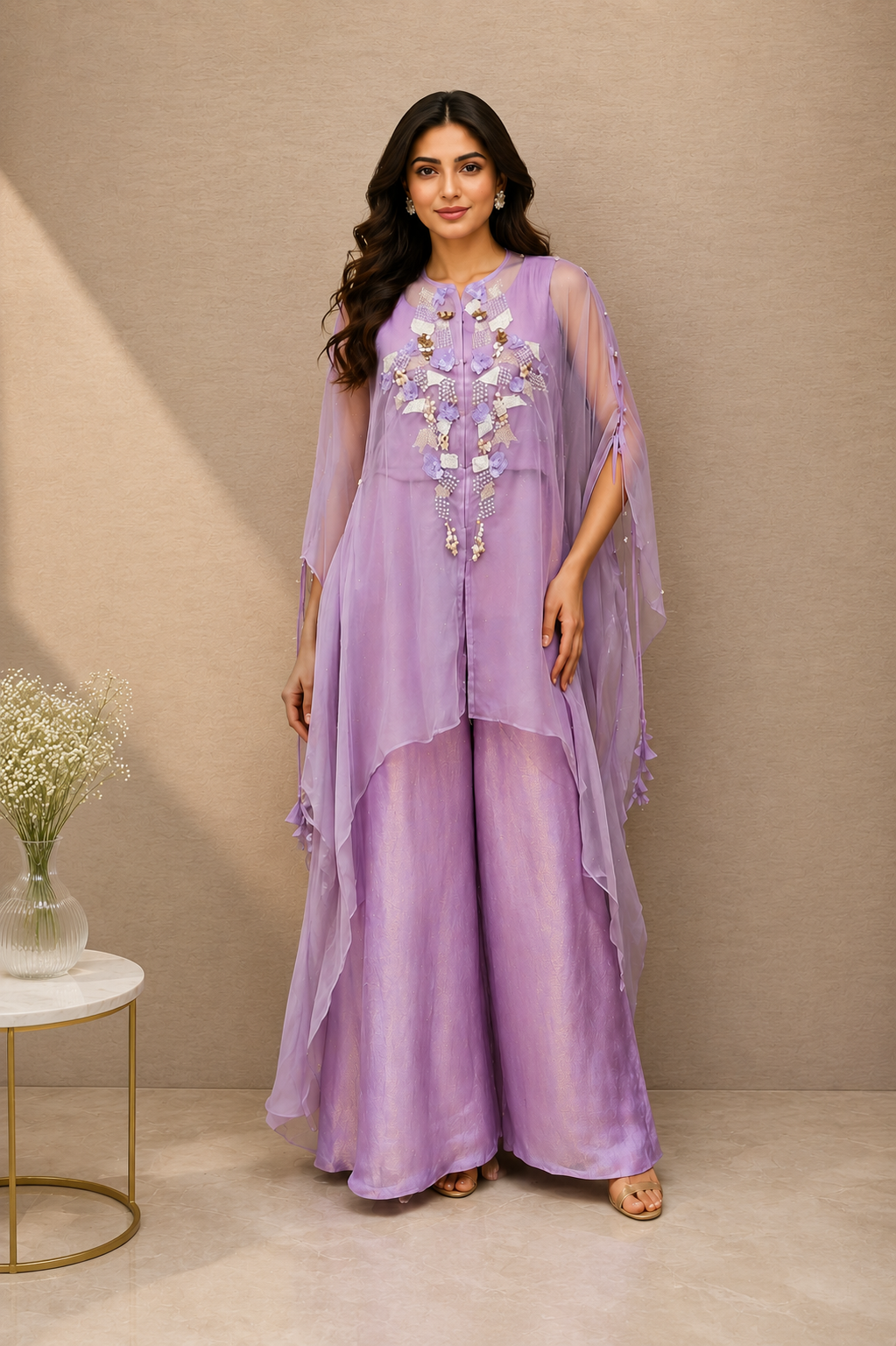 Contemporary cape set (3 Piece) - Lavender