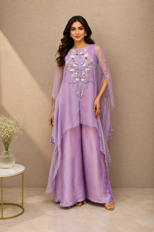 Contemporary cape set (3 Piece) - Lavender